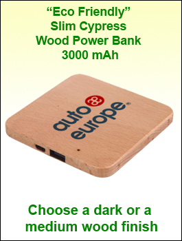 Cypress Slim Wood Square Power Bank 3000 mAh